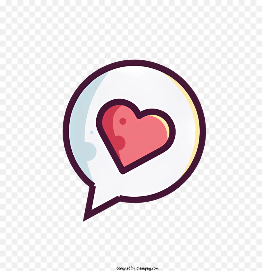 Icono，Corazón En Bocadillo PNG