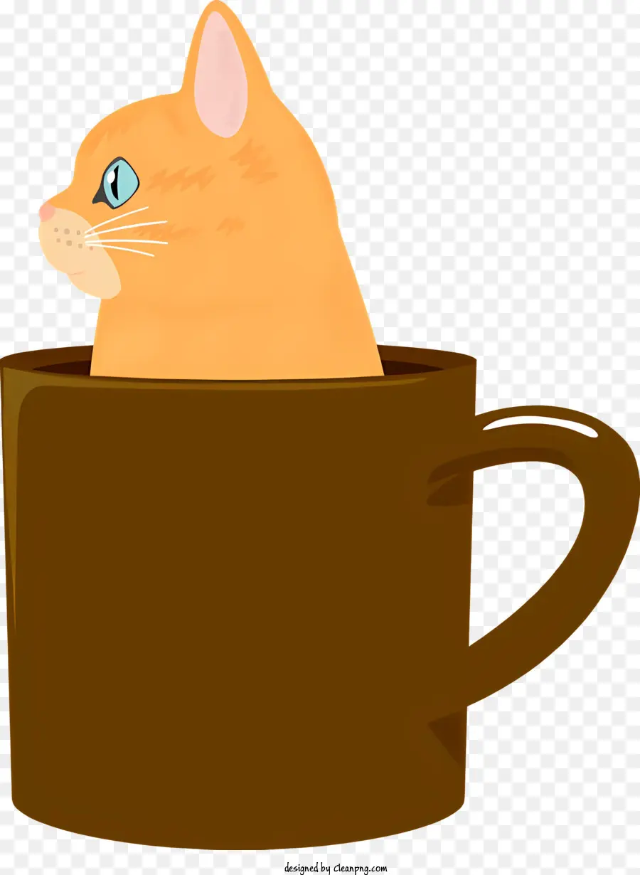 Icono，Gato En Copa PNG