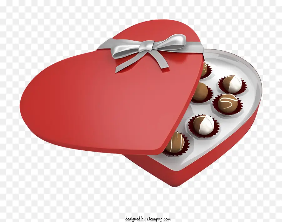 Chocolate，Caja En Forma De Corazón PNG