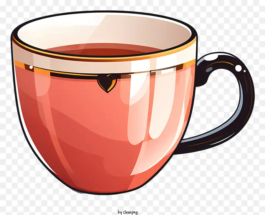 Taza De Café，Taza De Cerámica Roja PNG