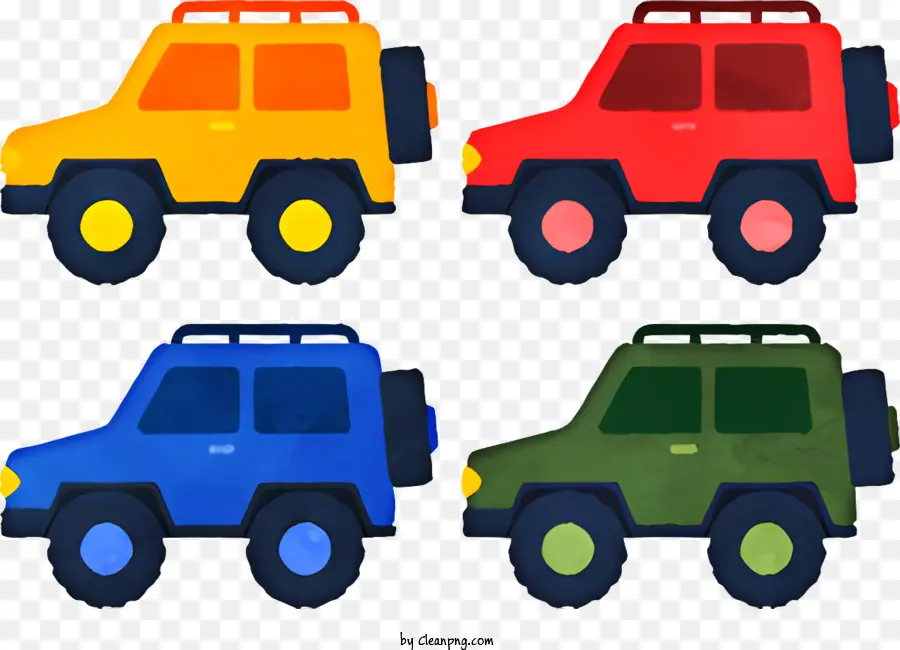 Icono，Coches Coloridos PNG