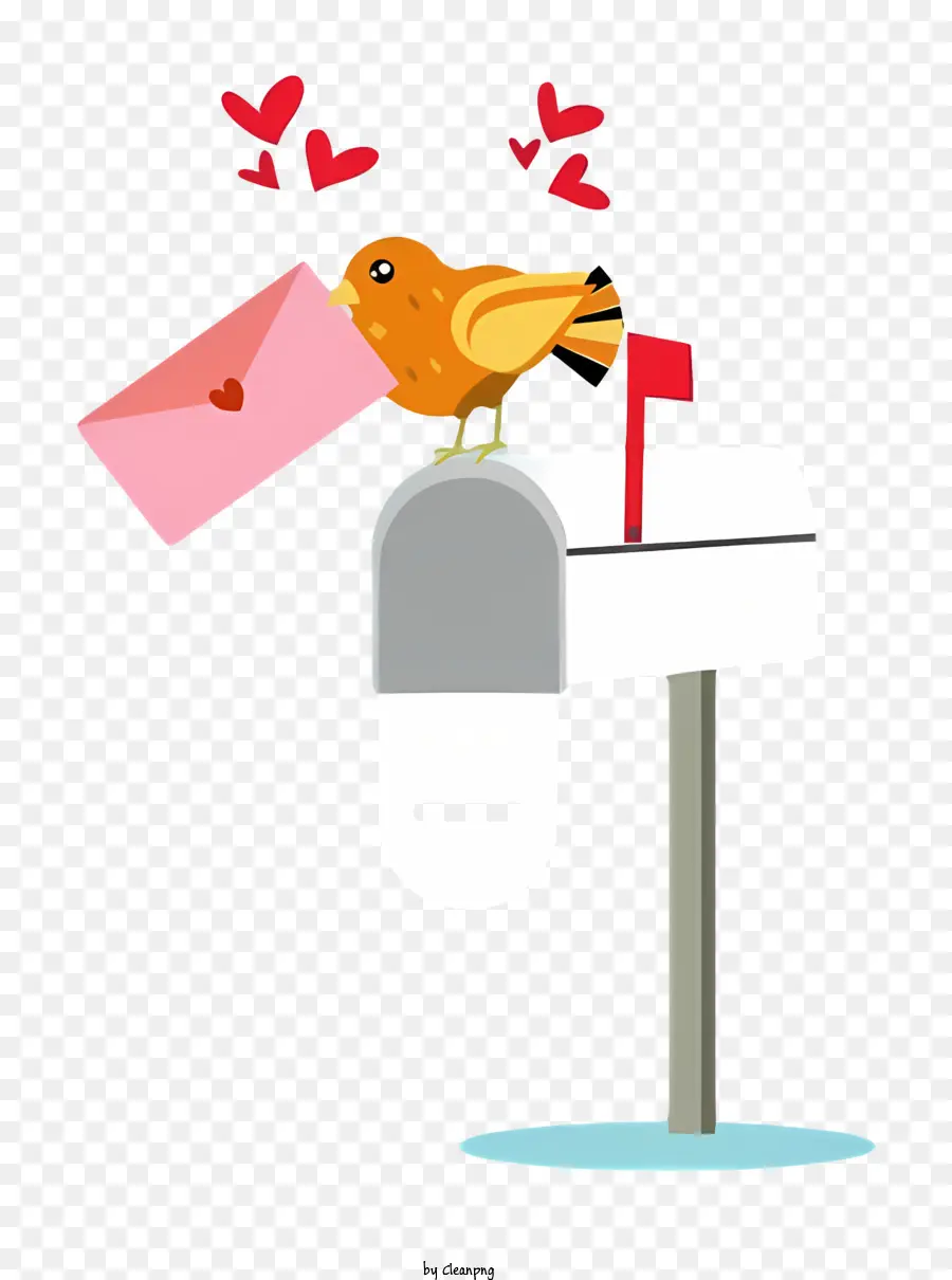 Correo，Bájaro Con Carta Abierta PNG