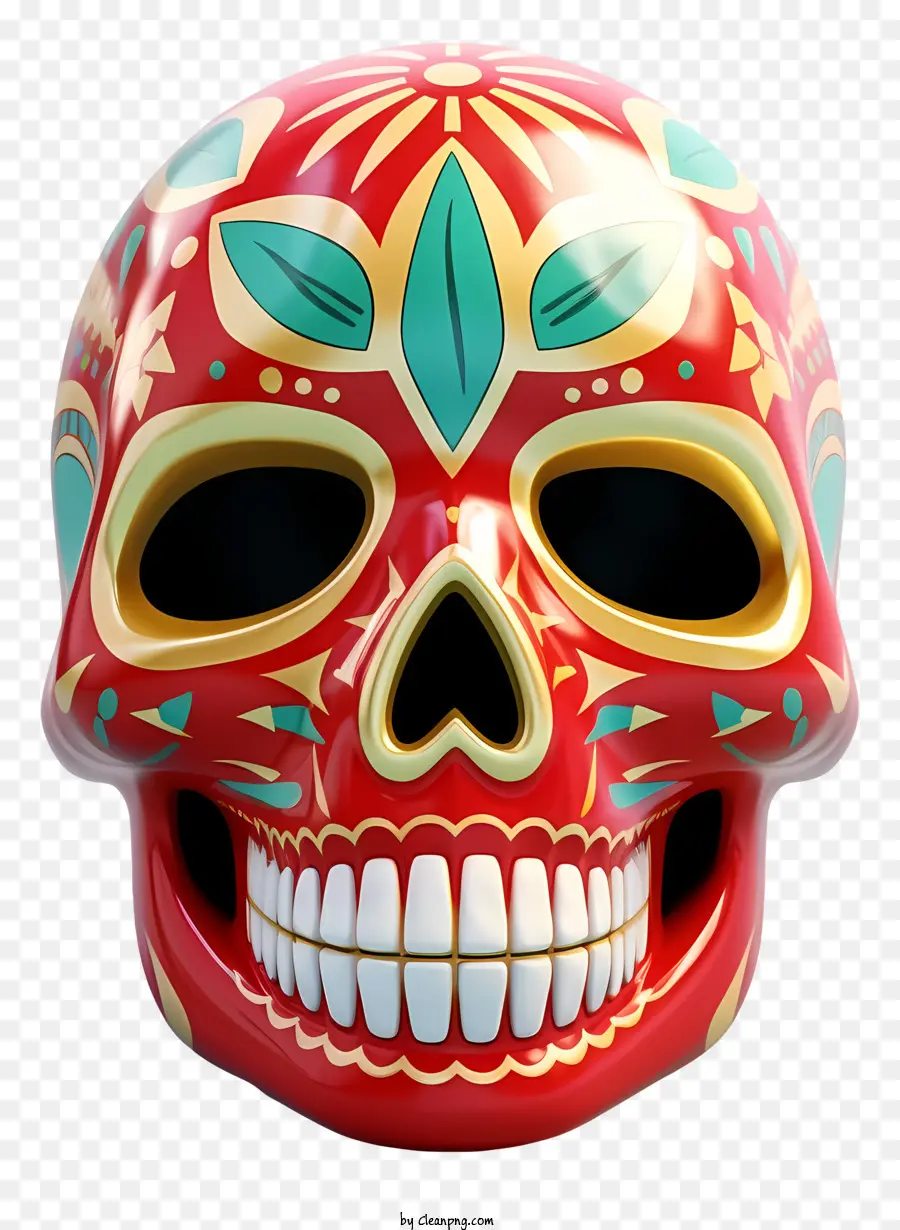 Cráneo，Calavera Decorada PNG