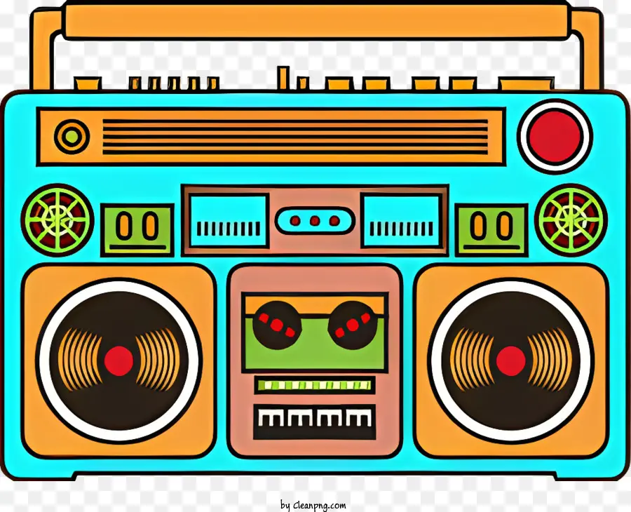 Boombox，Estéreo Portátil PNG