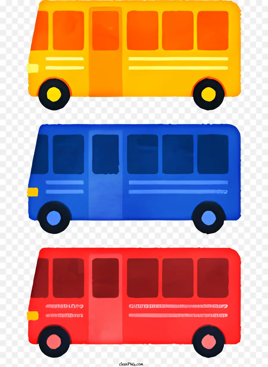 Los Autobuses，Colores PNG