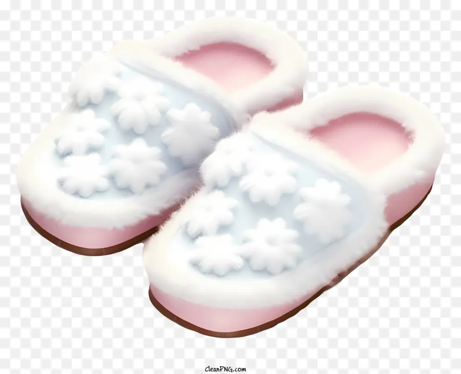 Zapatillas Suaves Y Esponjosas，Pantuflas Esponjosas Rosadas PNG