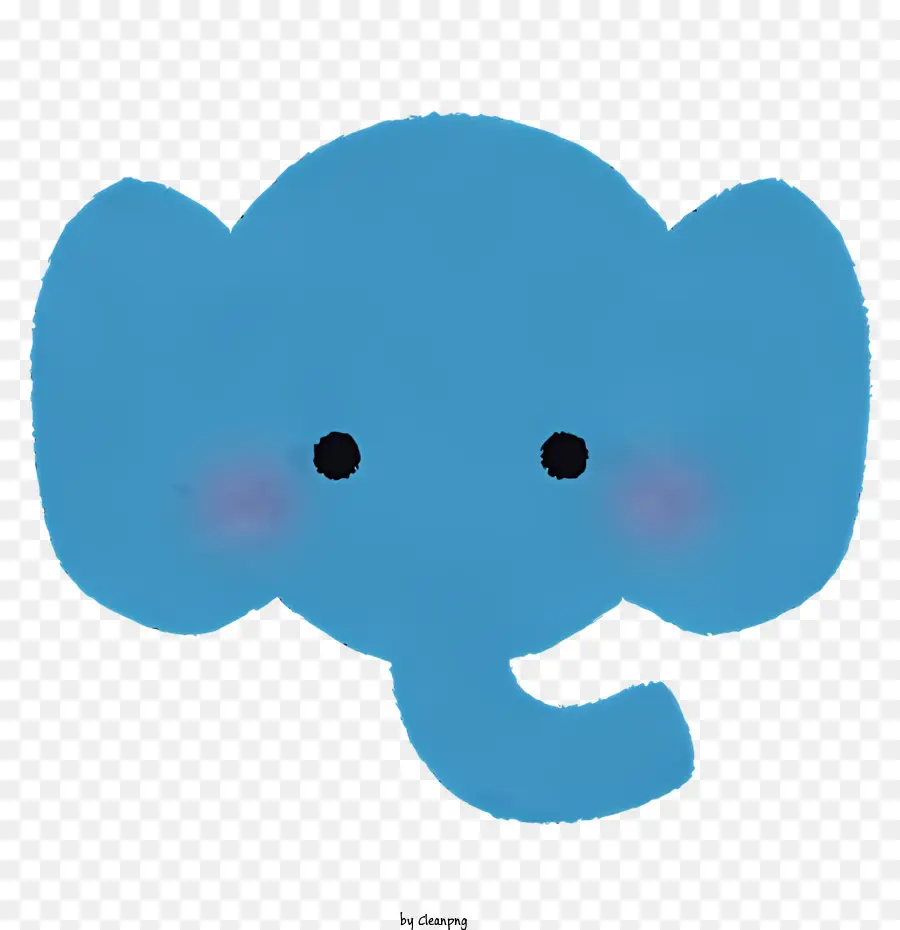 Naturaleza，Cabeza De Elefante Azul PNG