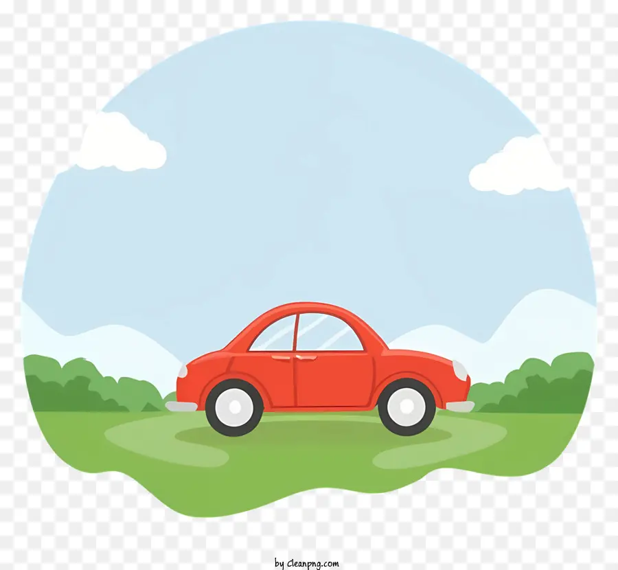 La Historieta，Coche Rojo PNG