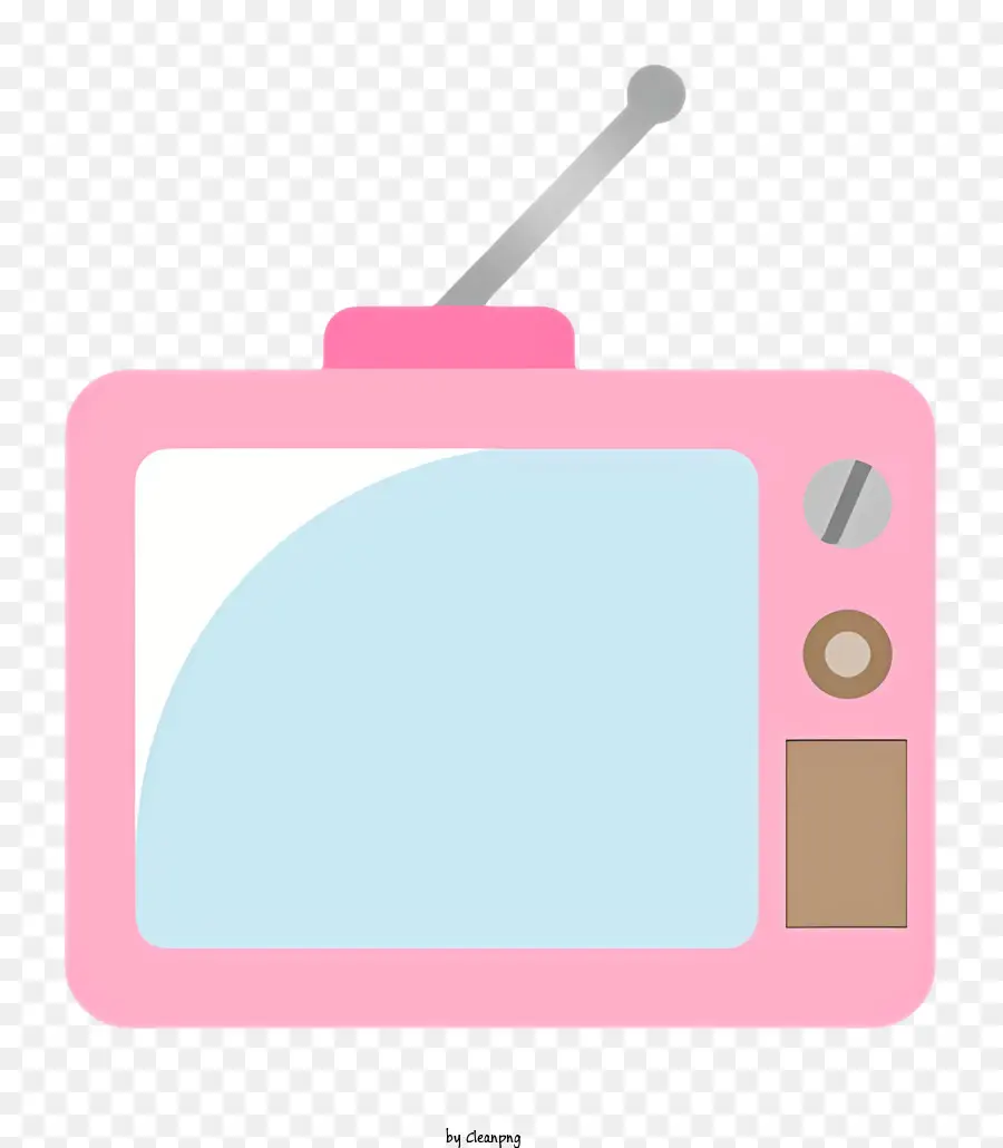 Televisión Rosa，Pantalla En Blanco PNG