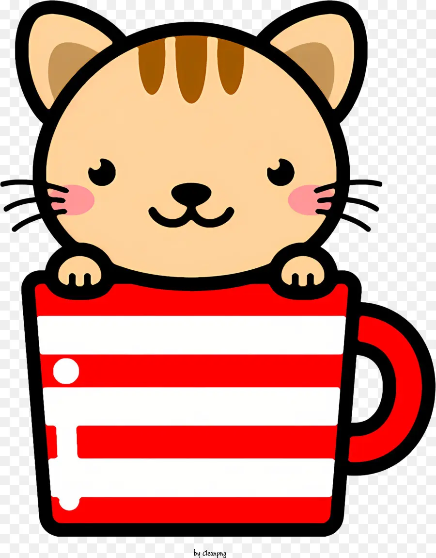 Gato Sentado，Taza De Café PNG