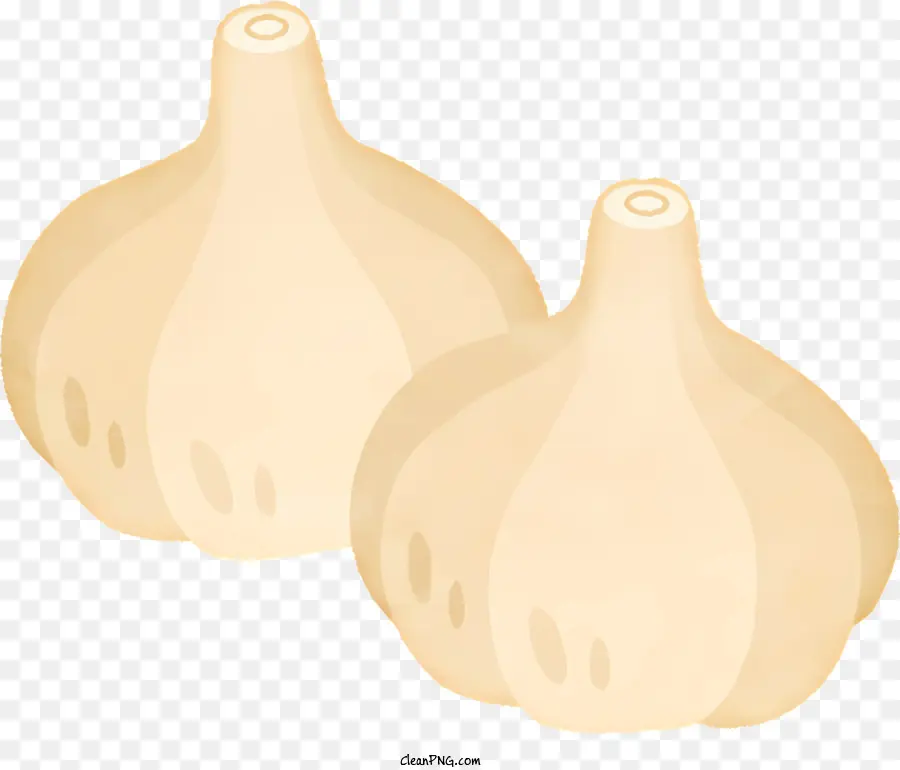 Cabezas De Ajo，Black Background PNG