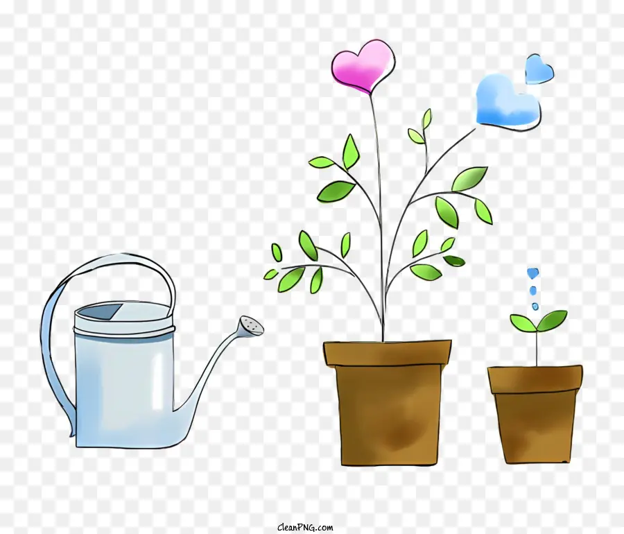 Pintura，Las Plantas En Maceta PNG