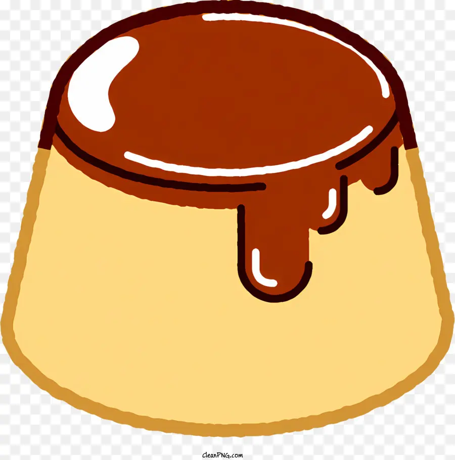 Pudín De Chocolate，Crema Batida PNG