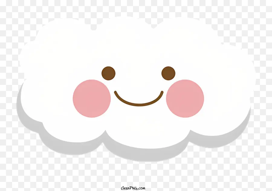 Nube Sonriente，Nariz Rosada PNG