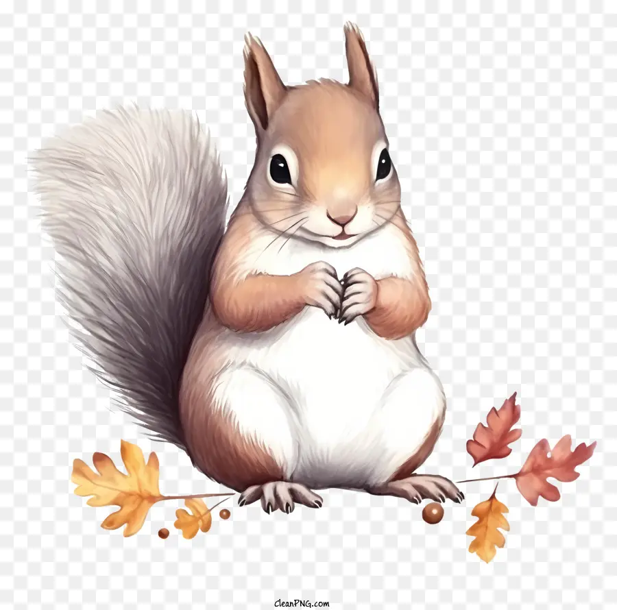 Doodle Squirrel Baby，Lindo Ardilla PNG