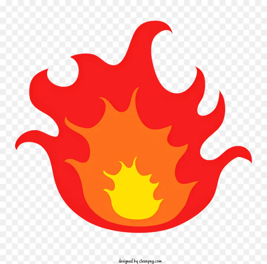 Rojo Fuego，Black Background PNG