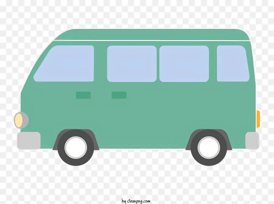 Camioneta Verde，Azul De Windows PNG