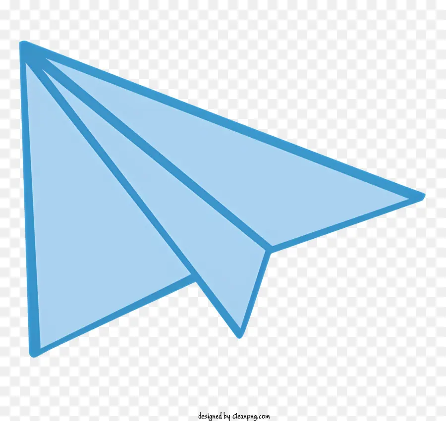 Paper Airplane，Esquema De Color Azul PNG