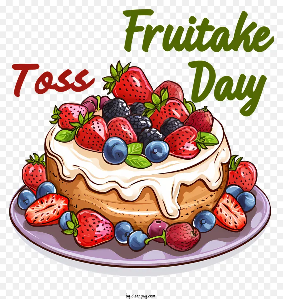 Pastel De Frutas De La Sacudida Día，Magdalena PNG