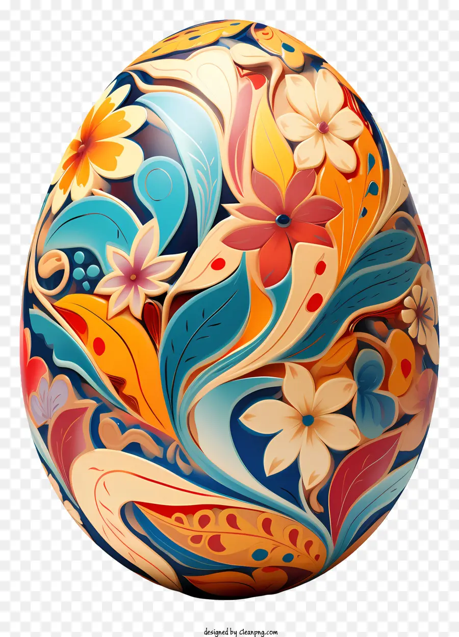 Los Huevos De Pascua，Huevo Colorido Grande PNG