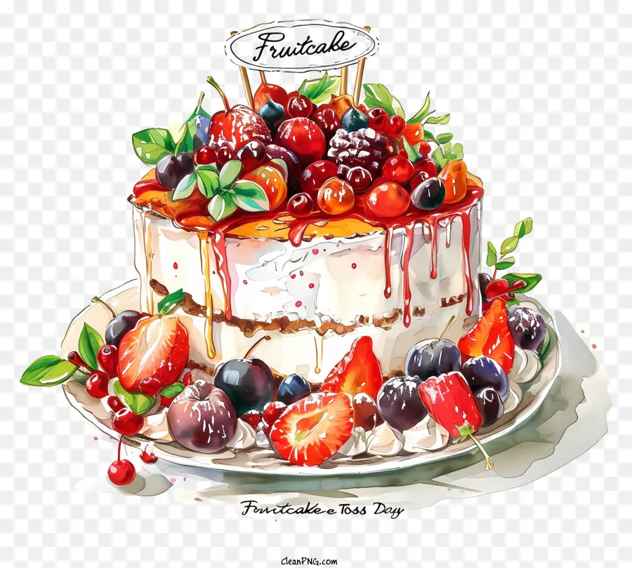 Pastel De Frutas De La Sacudida Día，Pastel PNG