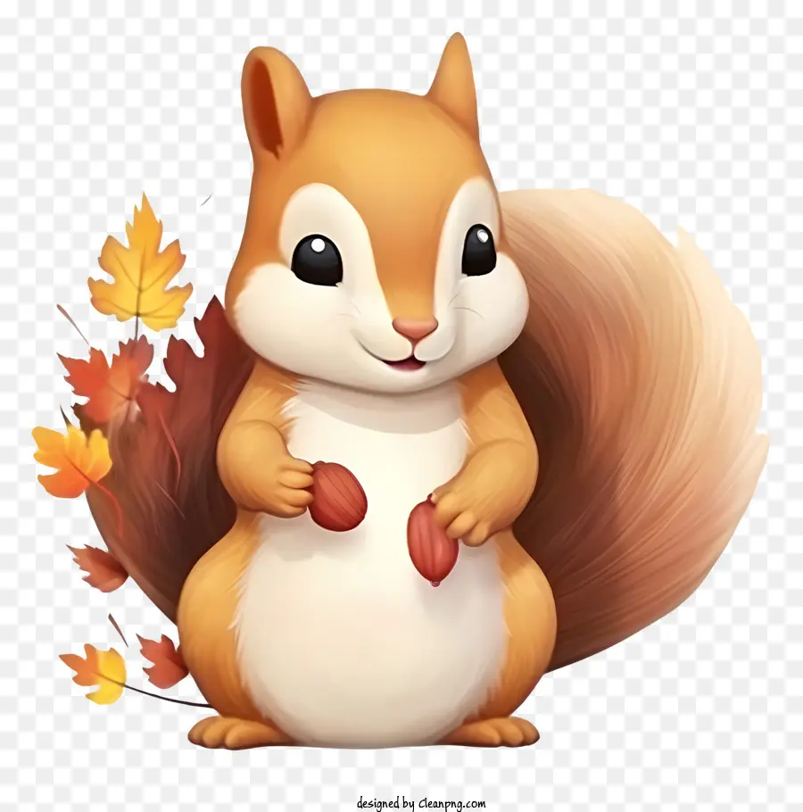 Squirrel Baby Emoji，Ardilla De Dibujos Animados PNG