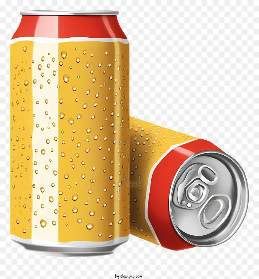 Lata De Cerveza De Estilo Retro De Moda，Latas De Refresco PNG