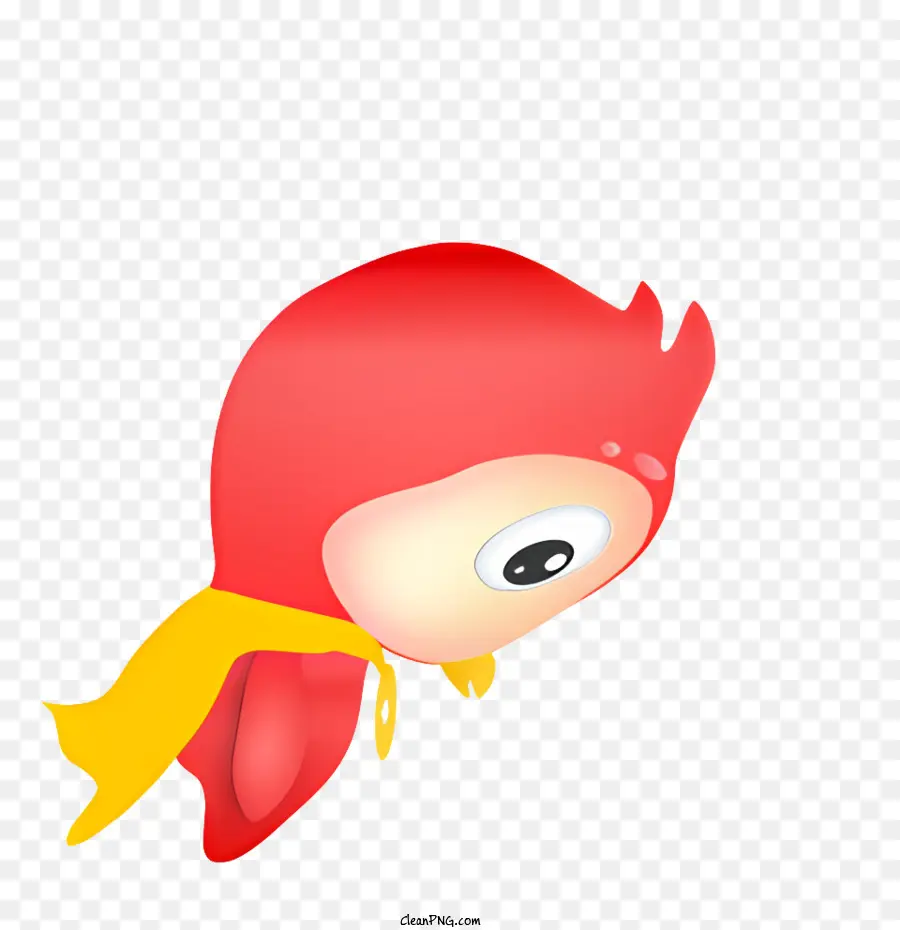 Pájaro Rojo，Capa Amarilla PNG