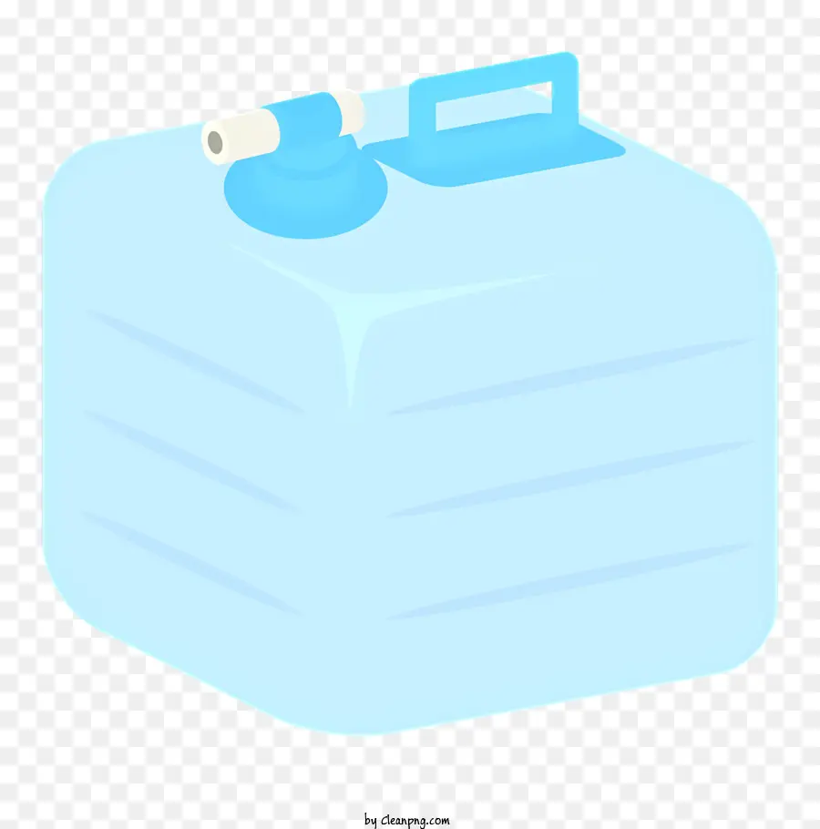 Caja De Plástico Blanca，Manguera Azul PNG