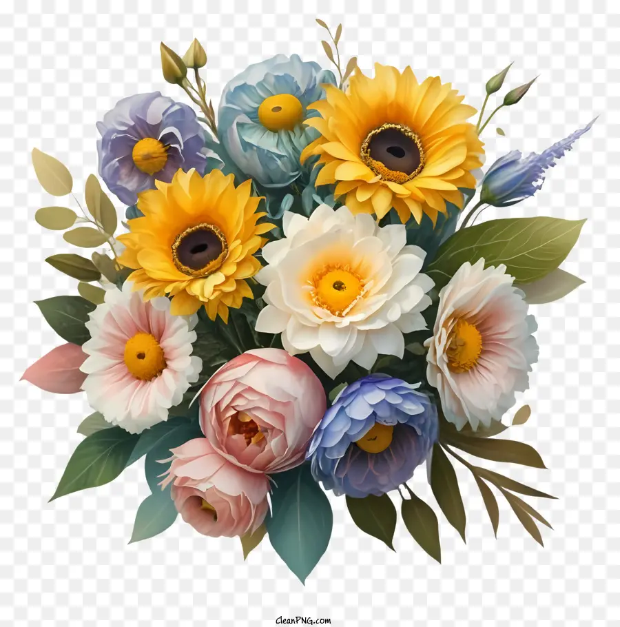 La Historieta，Bouquet Of Flowers PNG