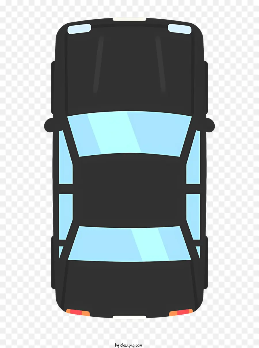 Auto Negro，Cuerpo Azul PNG