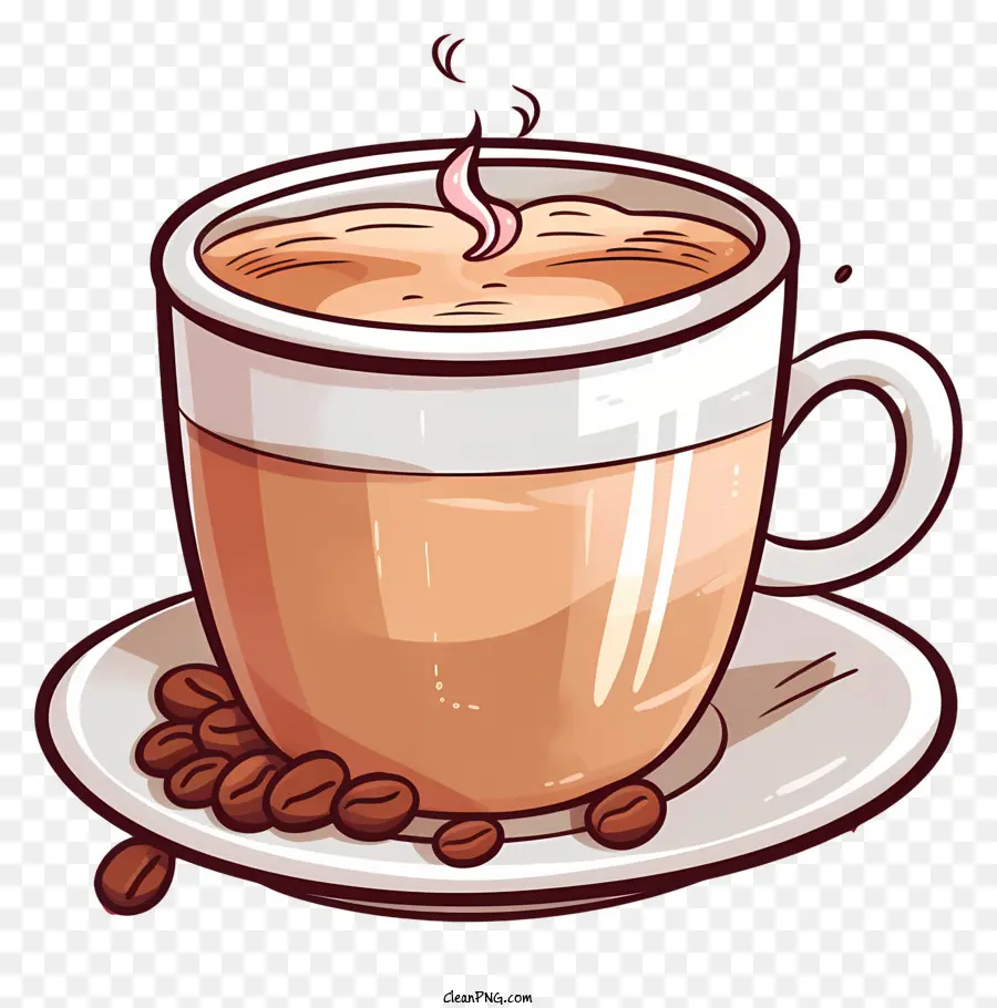 Taza De Café，Café Caliente PNG