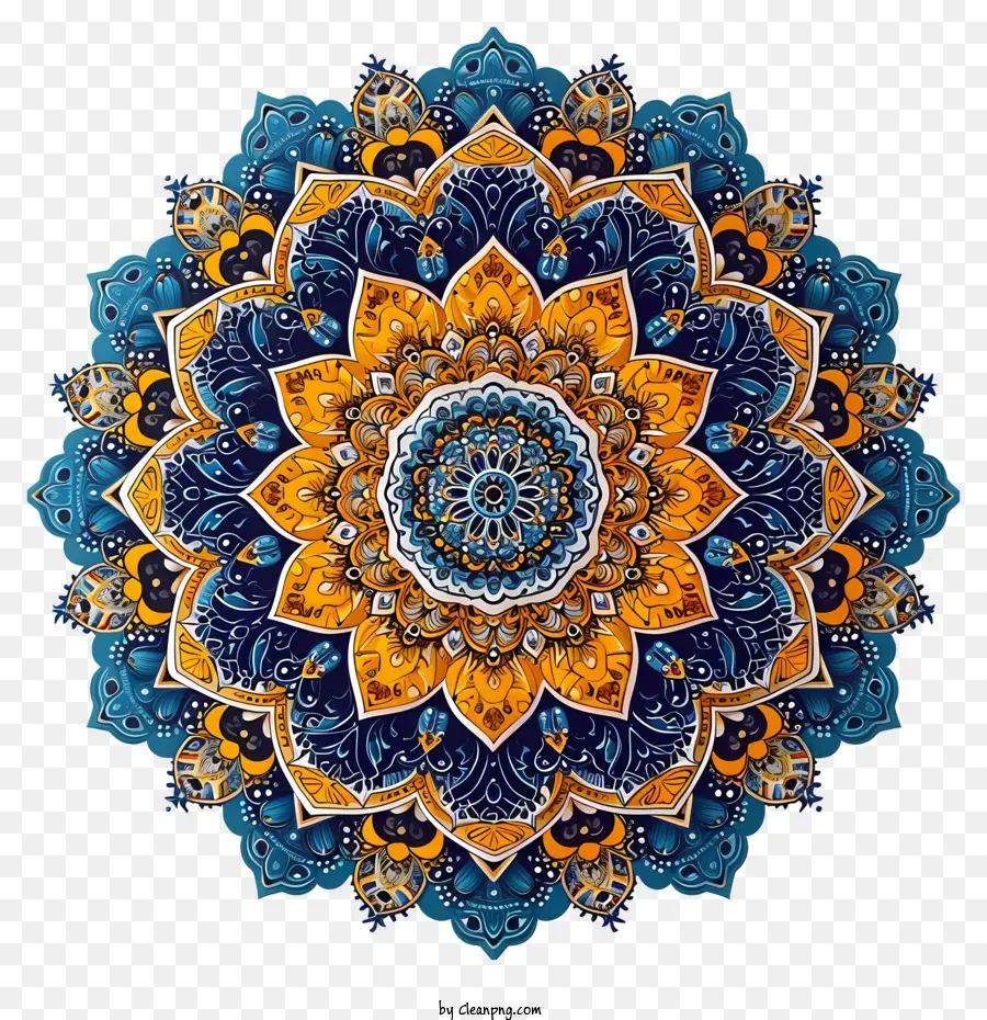 Mandala，Diseño Floral Circular PNG