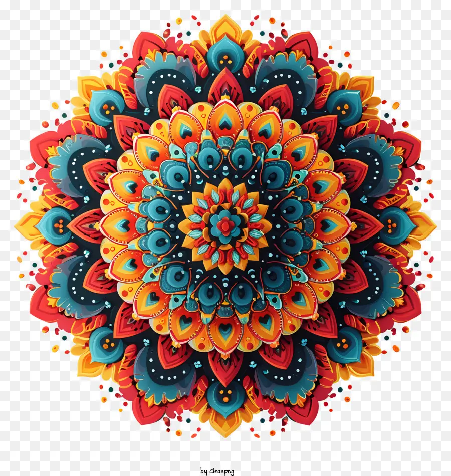 Mandala，Diseño De La Flor PNG