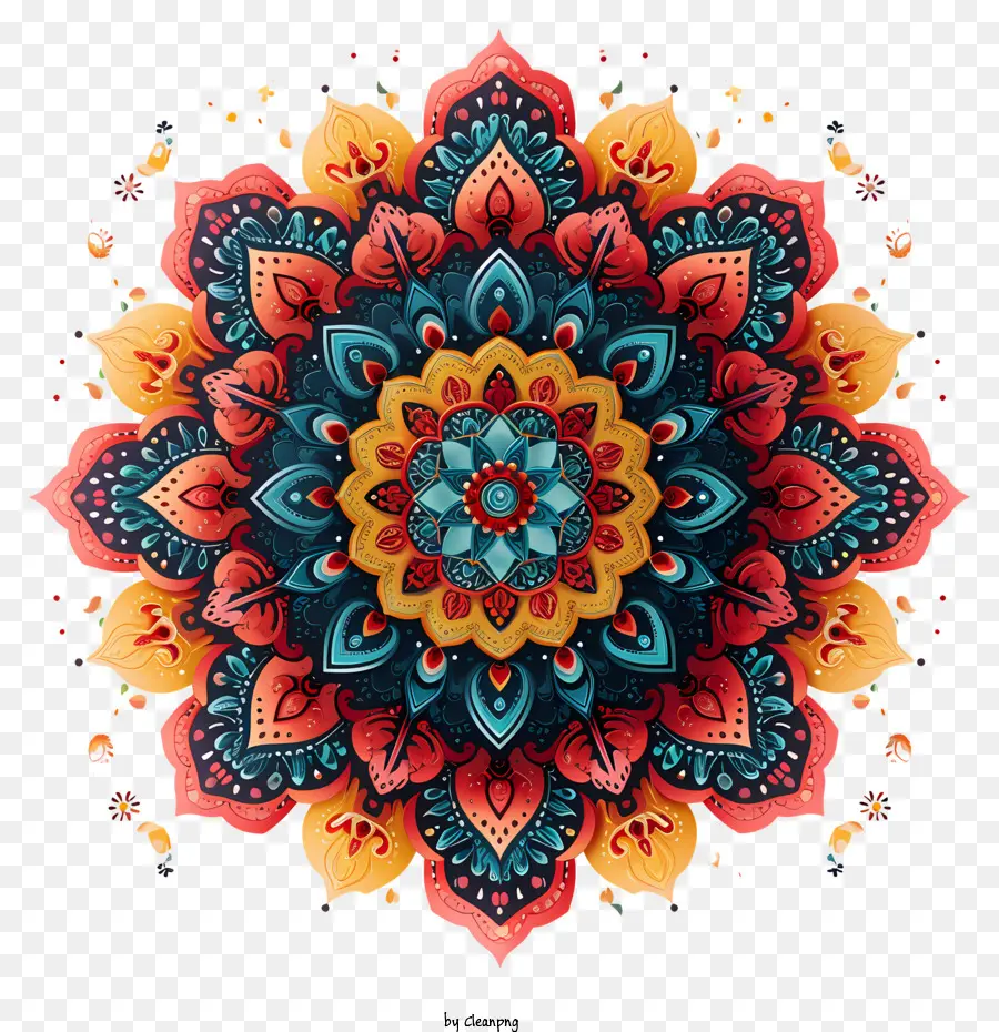 Mandala，Patrones Florales PNG