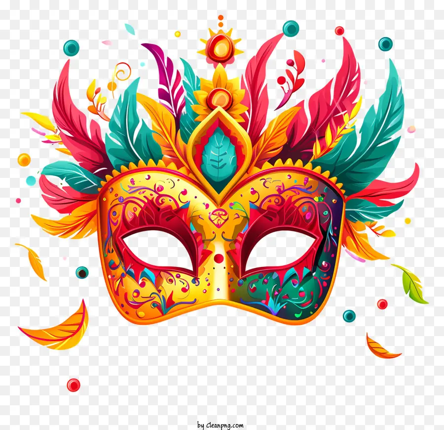 El Carnaval De Brasil，Máscara Colorida PNG