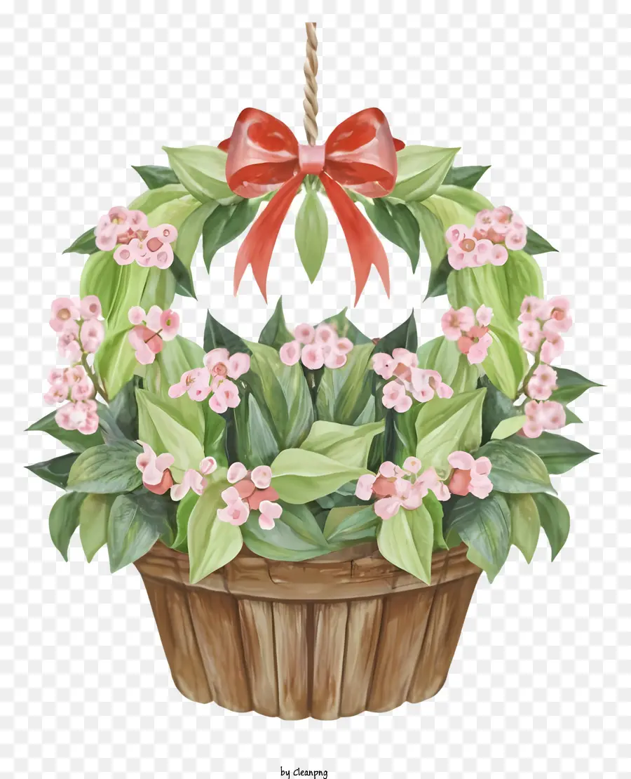 Dibujos Animados，Canasta De Flores PNG