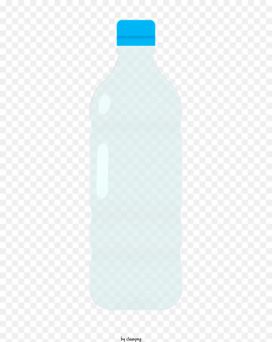 Botella De Plástico，Gorra Azul PNG