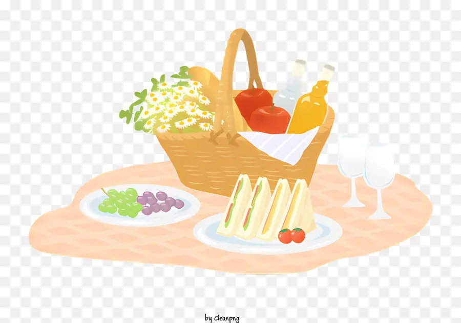 Picnic，Cesta PNG