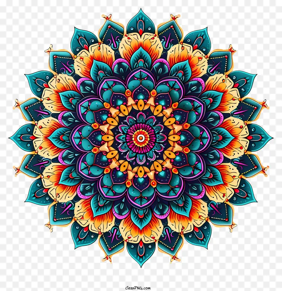 Mandala，Diseño Floral PNG