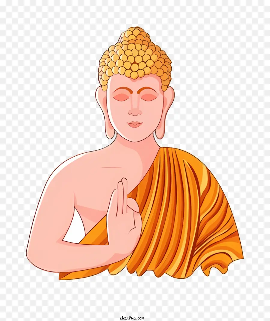 Bodhi Día，Estatua Budista PNG