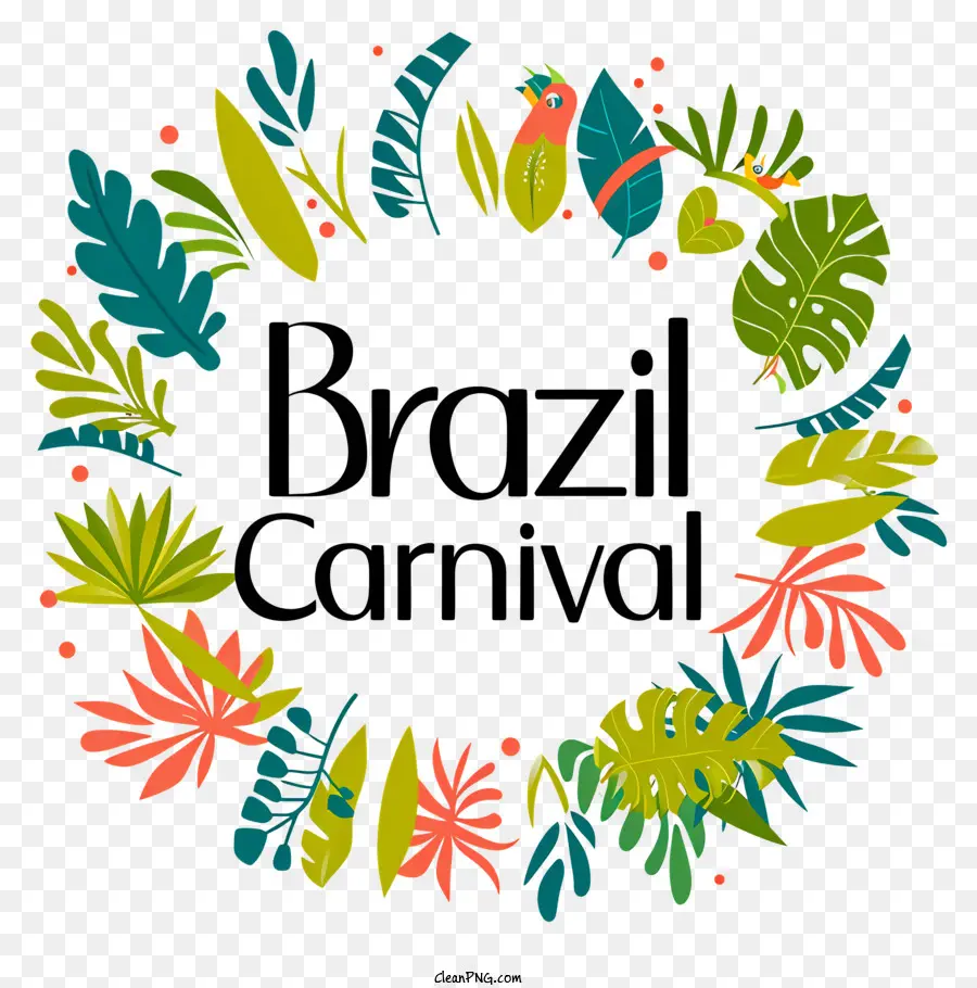 El Carnaval De Brasil，Plantas Y Hojas PNG