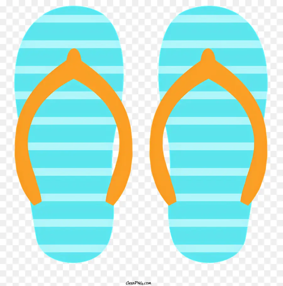 Flip Flops，Rayas Azules Y Blancas PNG