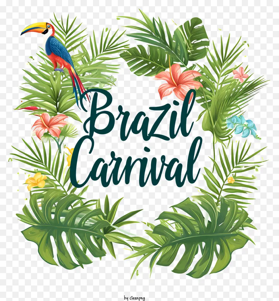 El Carnaval De Brasil，Plantas Tropicales PNG