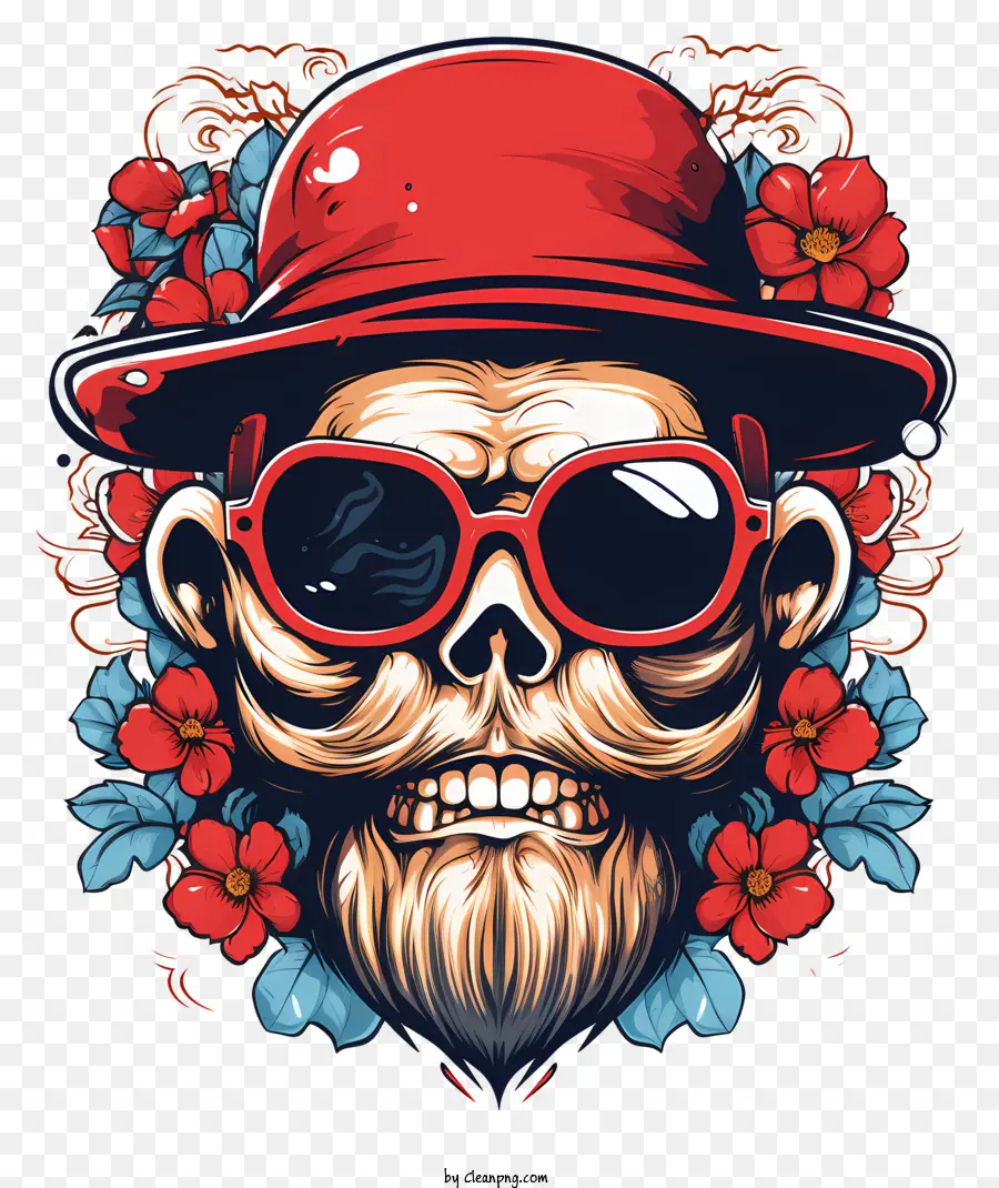 Calavera Retro En Panamá Vector，Bien PNG