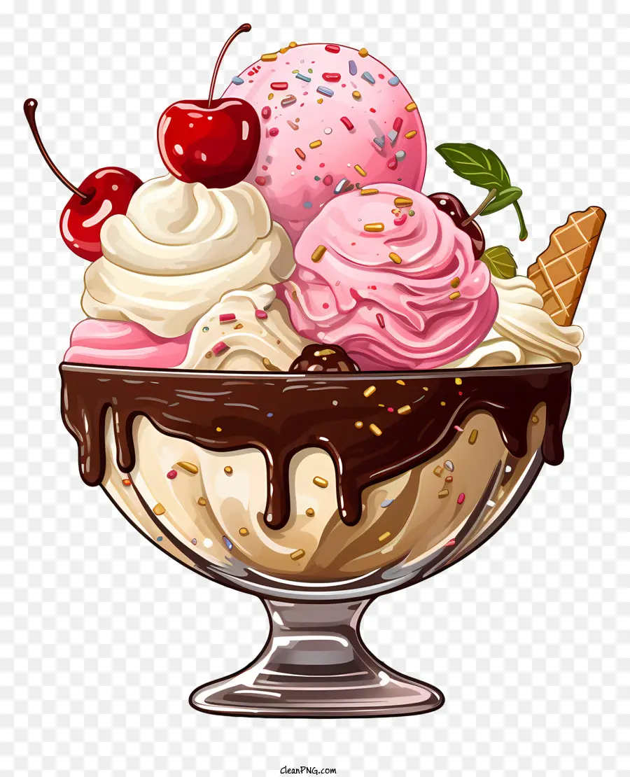 Tazón De Helado Realista，Helado PNG