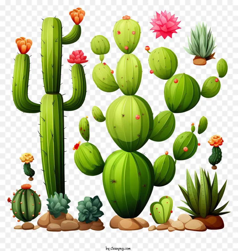 Garabatear Suculentas，Cactus PNG