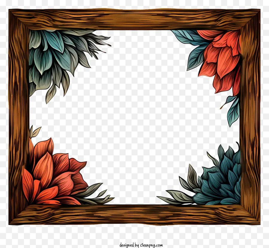 Marco De Fotos De Estilo Doodle，Wooden Frame PNG