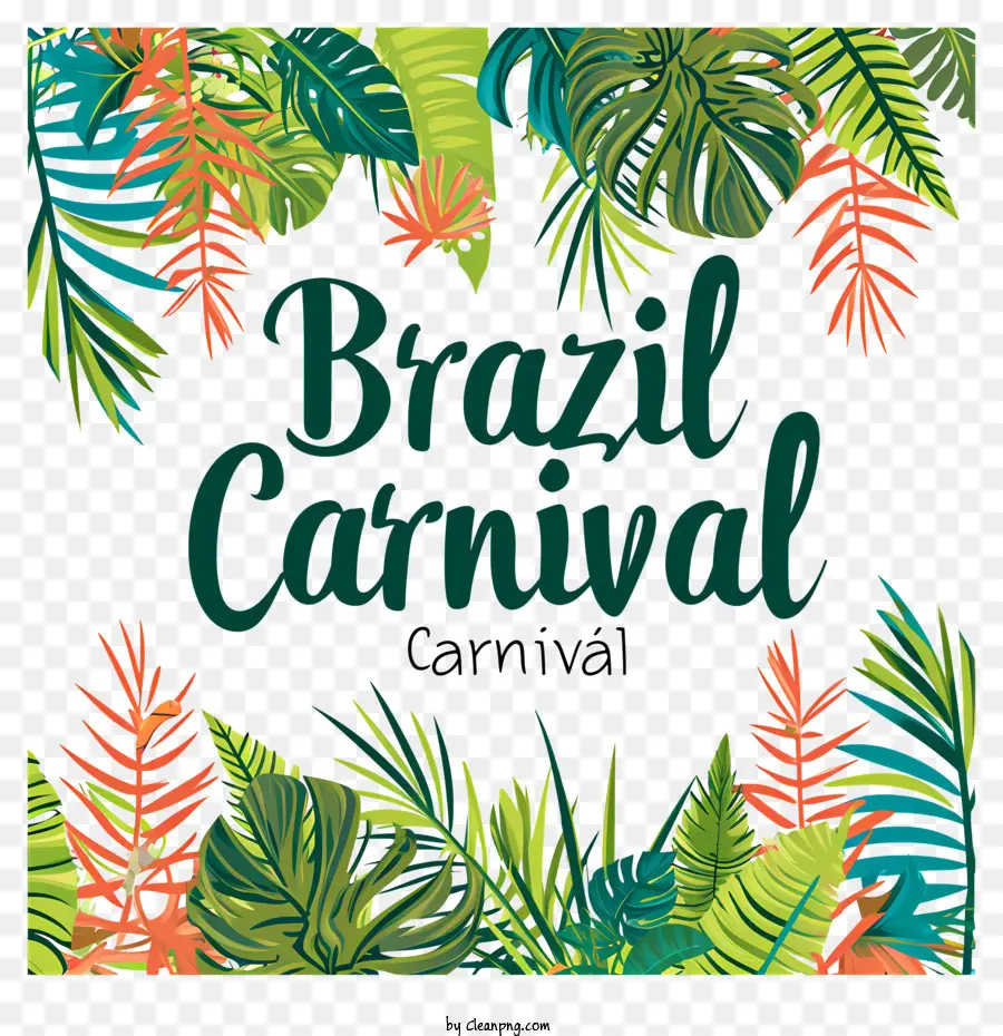 El Carnaval De Brasil，Plantas Tropicales PNG