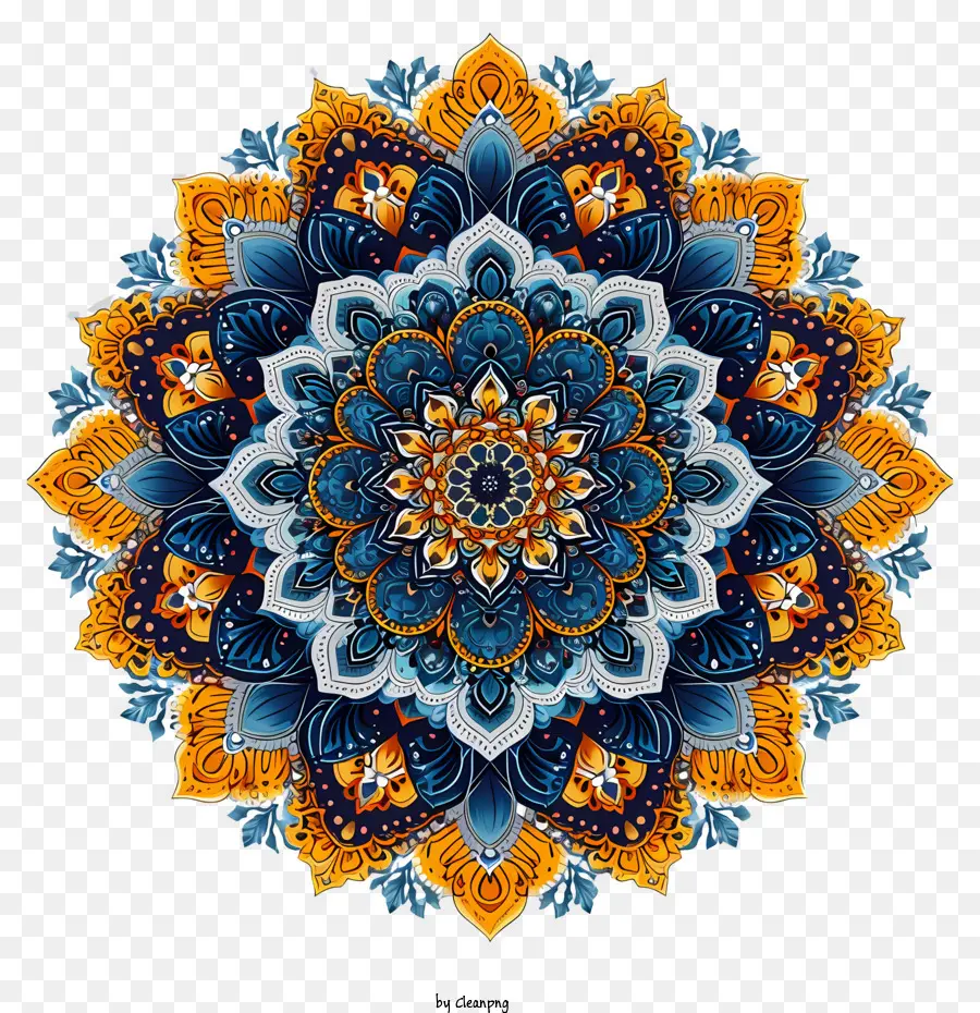 Mandala，Mándala Colorida PNG